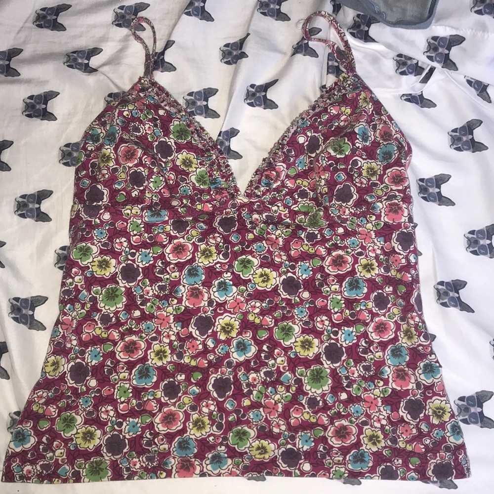 Y2K floral printed camisole